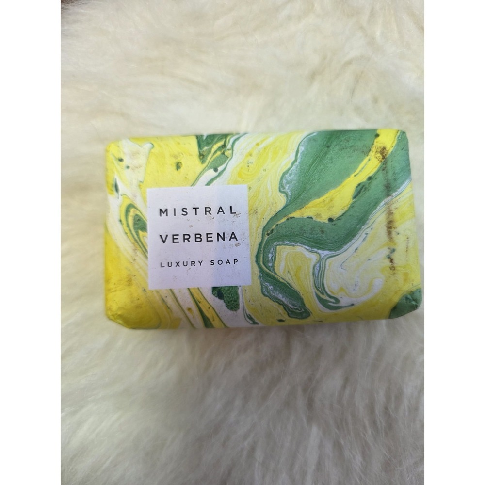 Mistral Verbena Luxury Bar Soap New Shea Butter & Olive Oil 7 oz 200g France‎
